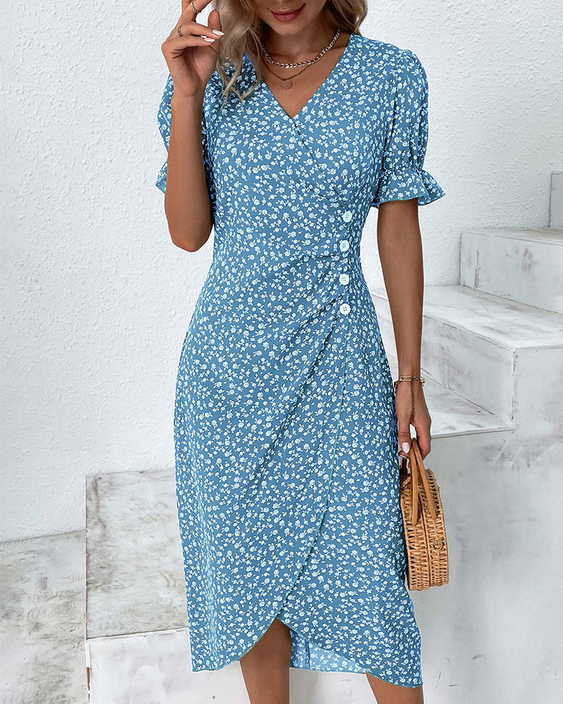 Women’s polished event outfit displayed on a neutral plain background.