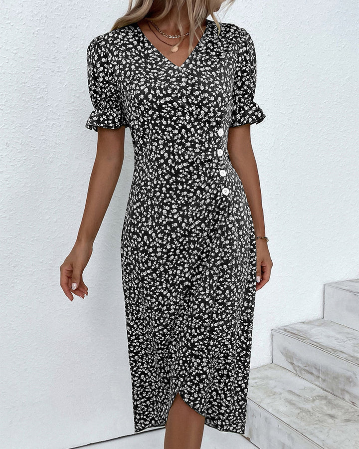 Women’s evening fashion style isolated on a plain background.