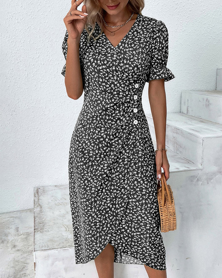 Chic formal attire for women displayed against a plain background.