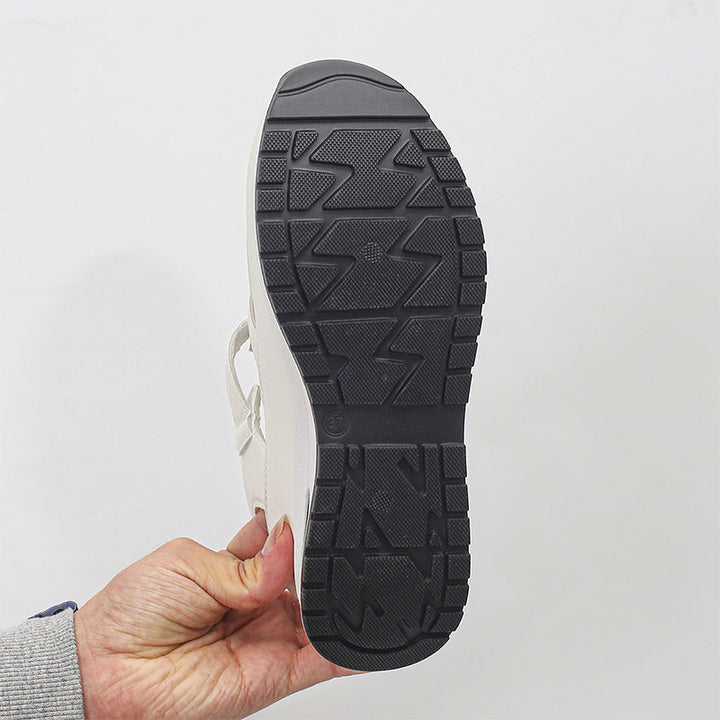 Underneath bottom non-slip shoes in close-up view
