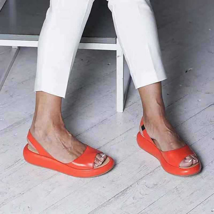 Front angle showing open toe design on white background