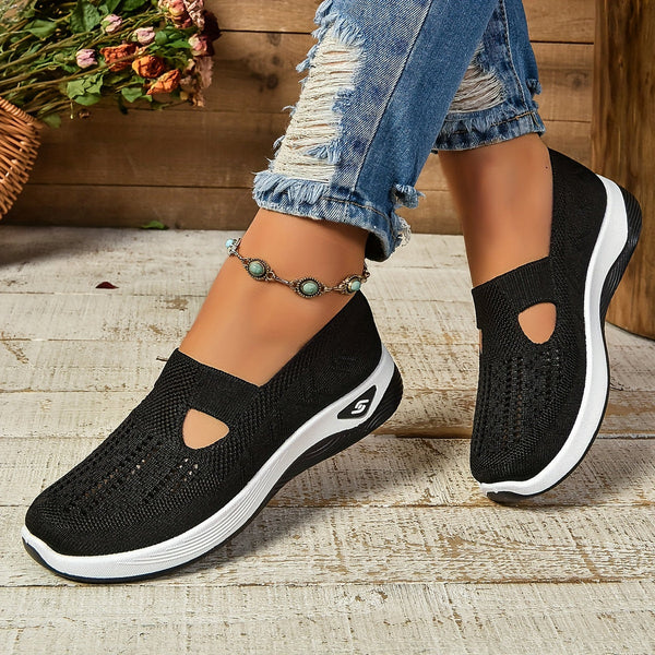 Comfortable non-slip shoes side angled product display photo