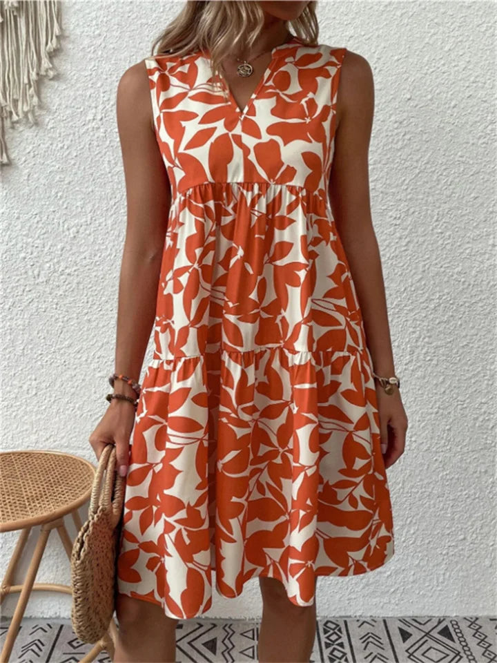 Loxanne | Elegant Floral Light Dress