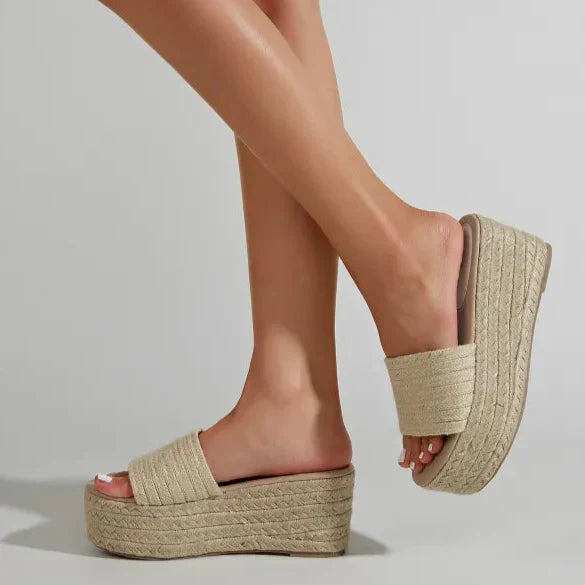 Front view of women shoes on plain background