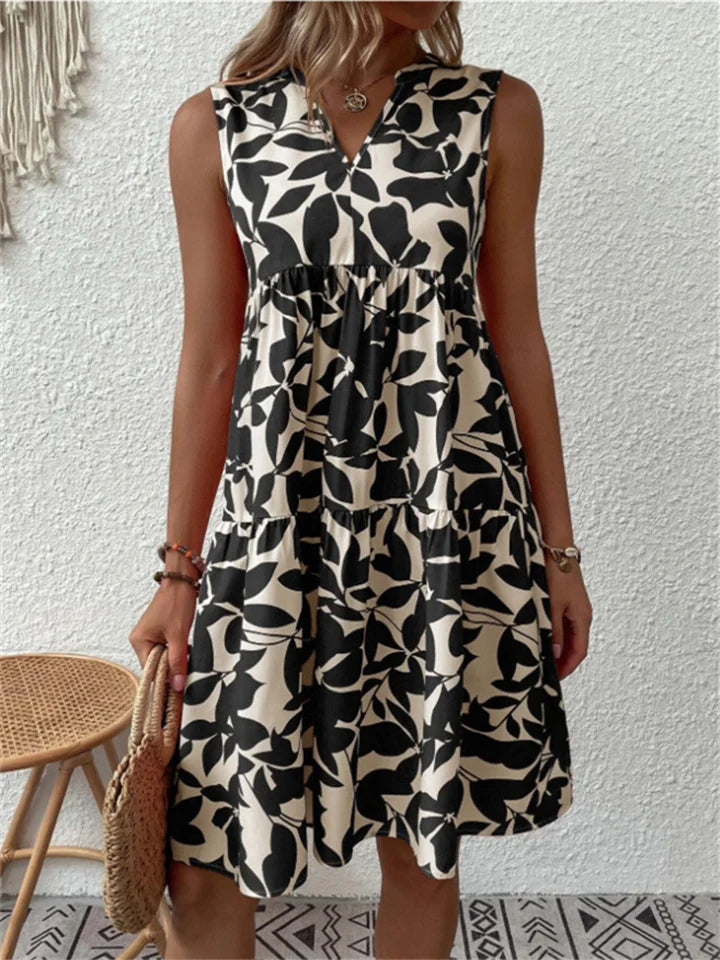 Loxanne | Elegant Floral Light Dress