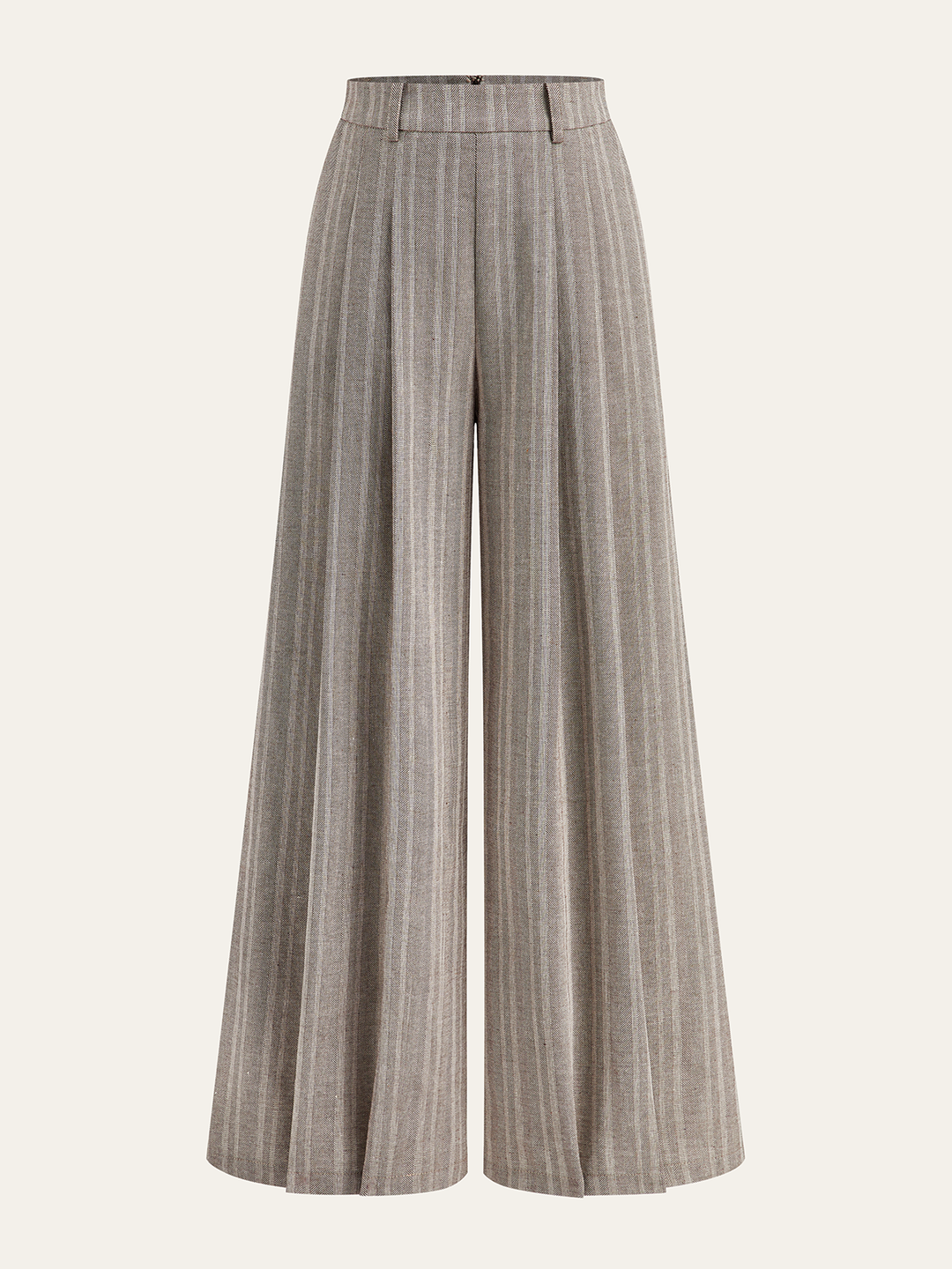 Coordinated top and long pants outfit against a plain background.