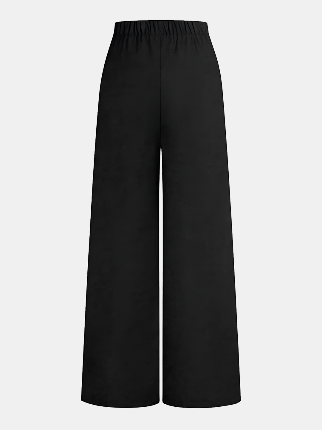 Regular fit long pants standing against a plain background.