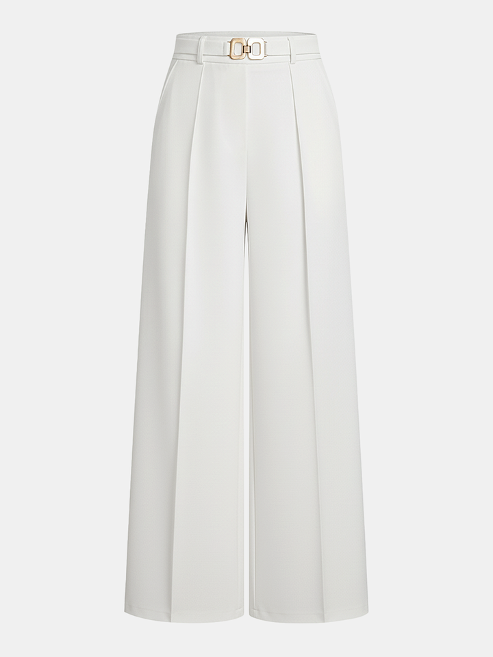 High waist long pants styled for casual wear.