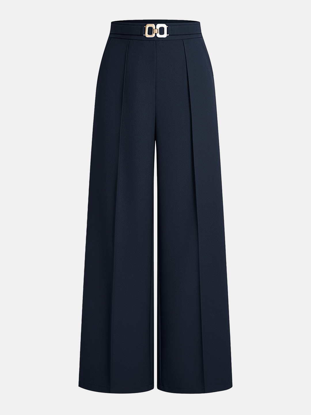Regular fit pants against a plain background.