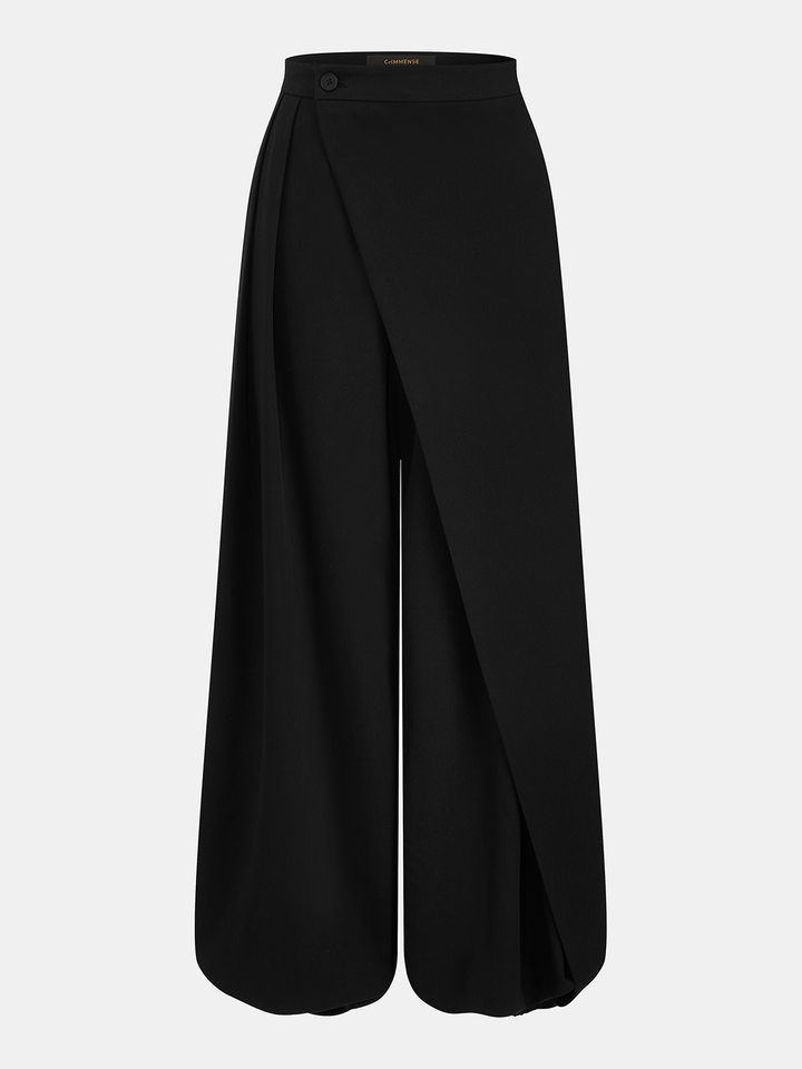 Long dressy skirt with a plain background.