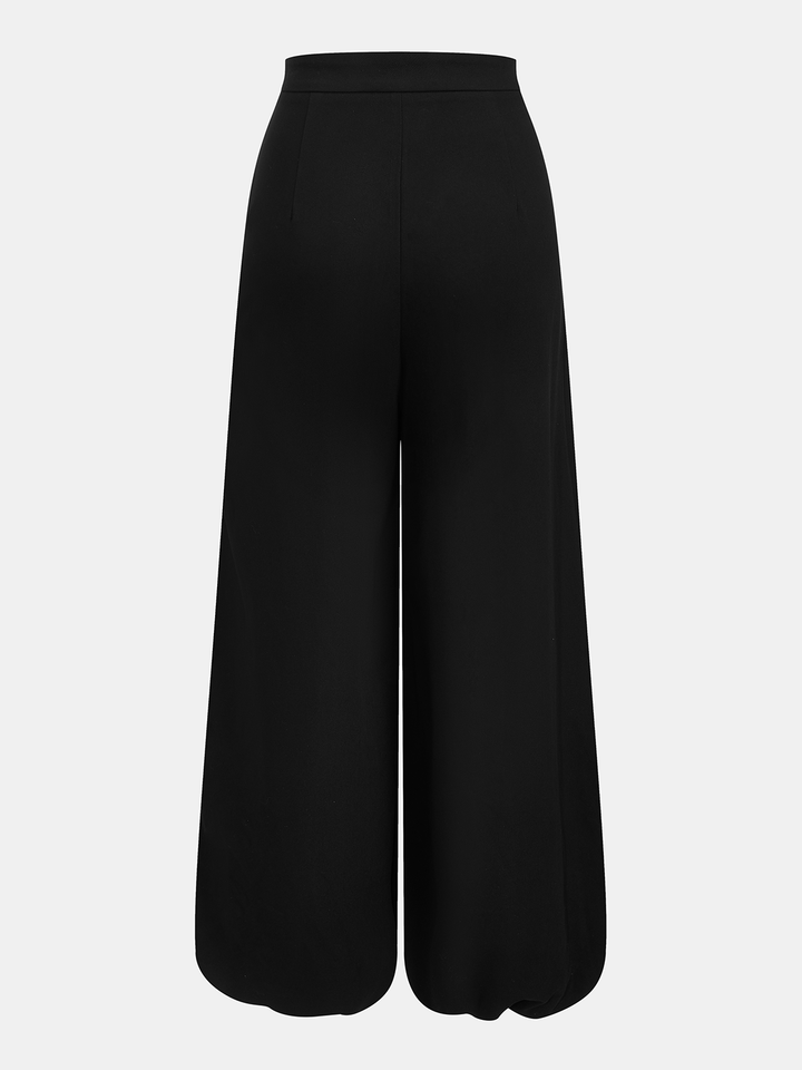 Long skirt for office wear on a plain background.