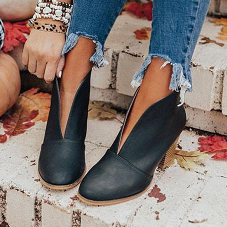 black heels in a stairway