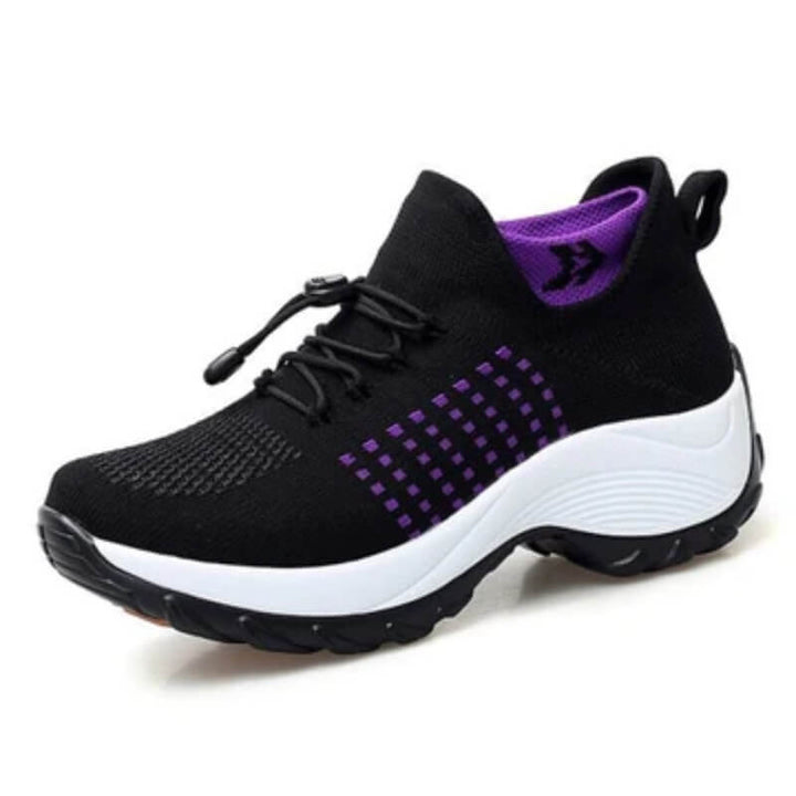 Fashion athletic shoes photographed on clean white background