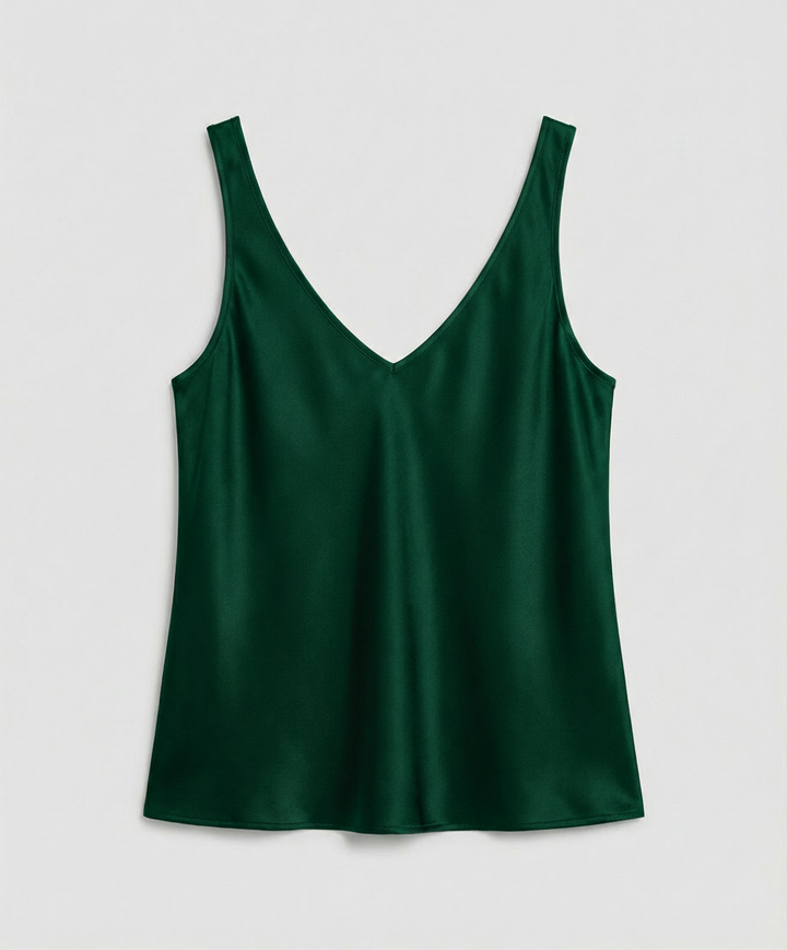 Woman wearing a lightweight top suitable for casual and smart-casual outfits.
