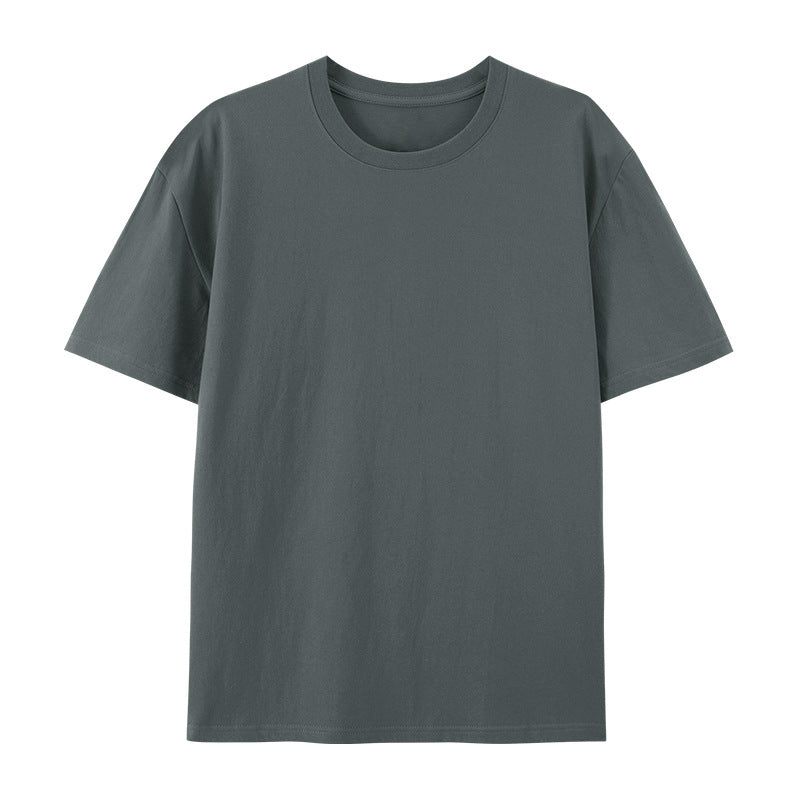 Female model in an oversized T-shirt suitable for layering or standalone wear.