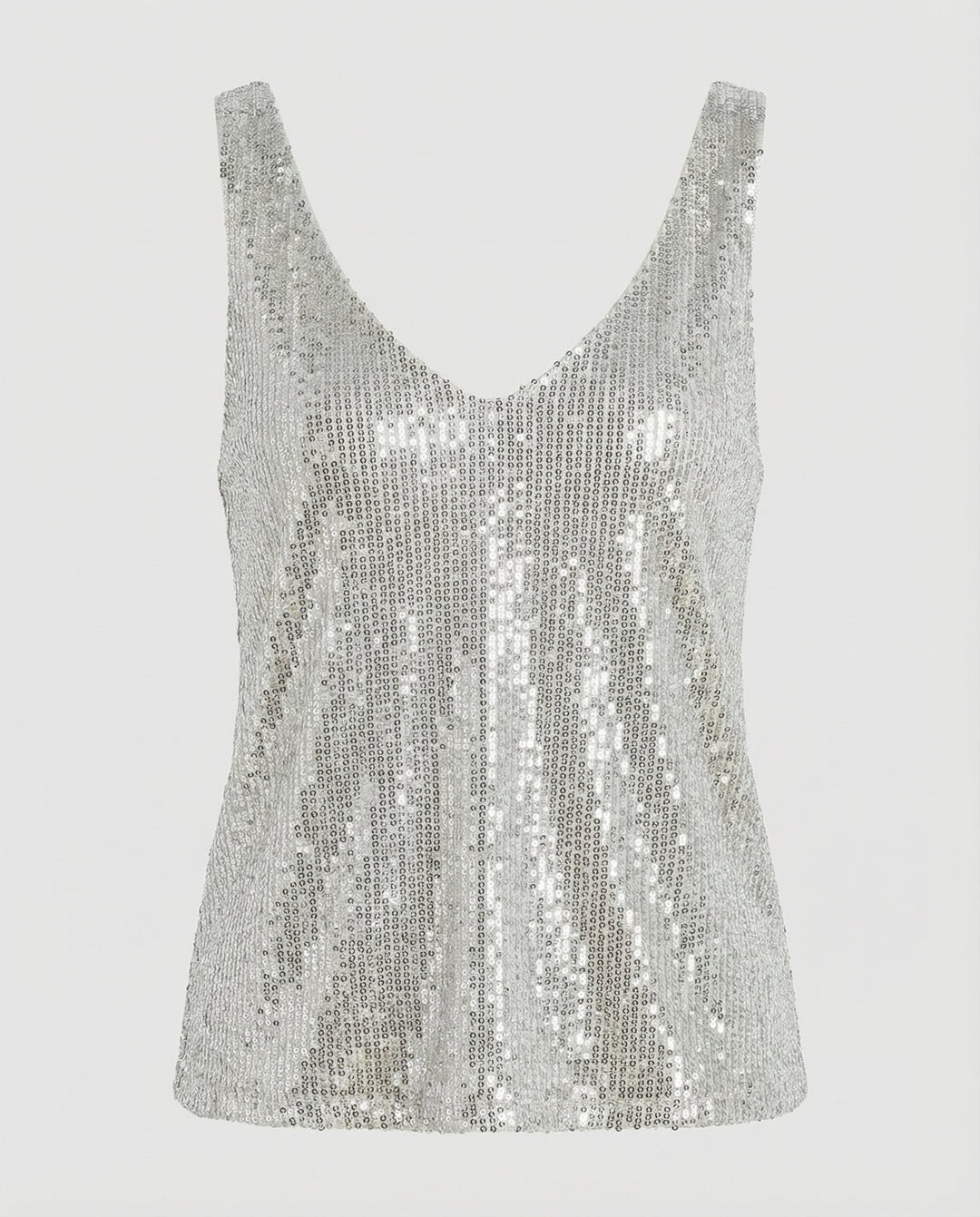 Ladies party top with sparkle detail and easy-to-style fit.
