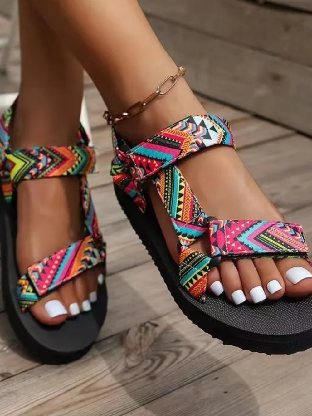 Flat sandal top angle plain background simple elegant design