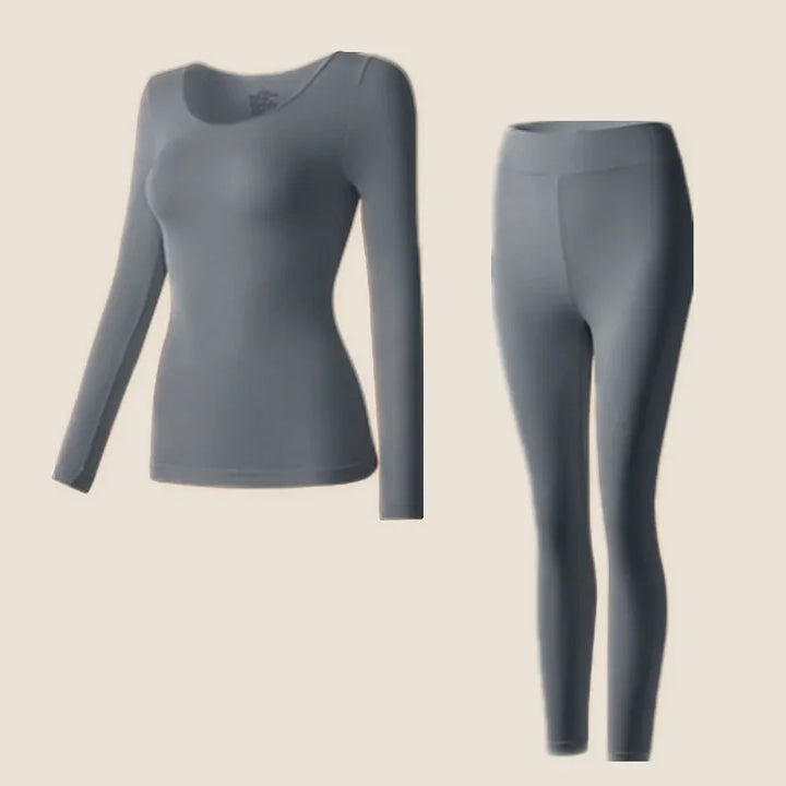Displaying a thermal layering outfit on a plain background.