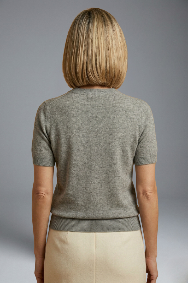 Back view textured top studio shot