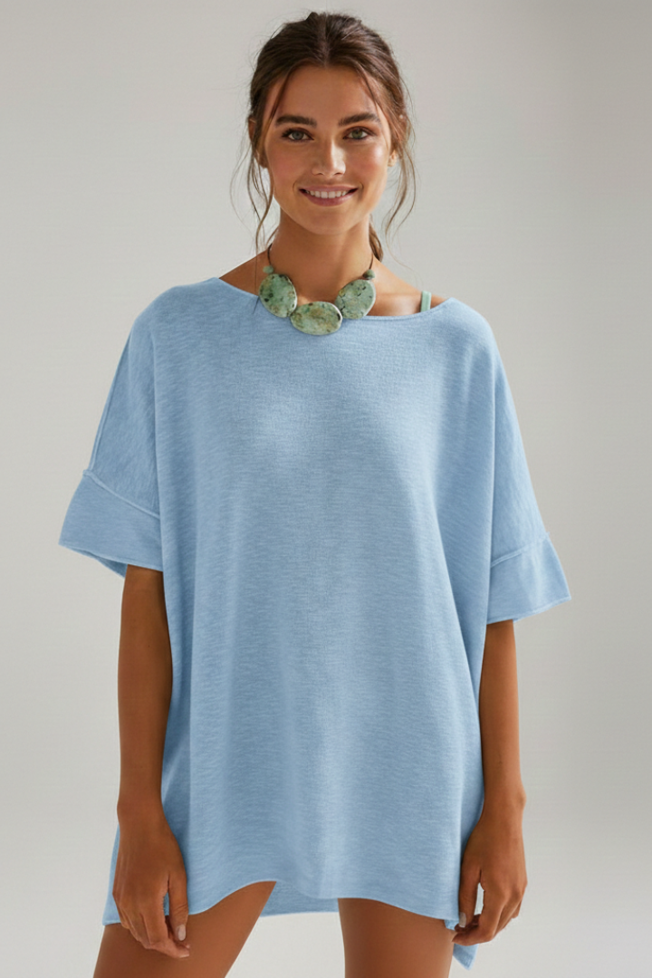 Front product shot of casual women’s basic shirt
