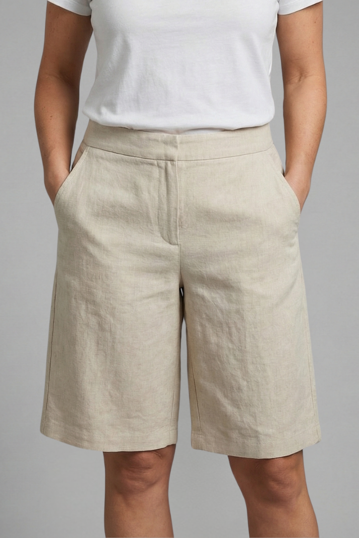 Front view shorts styled on model