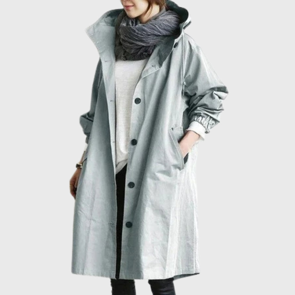 Anastasia | Women's Double-Breasted Waterproof Trench Coat — 3