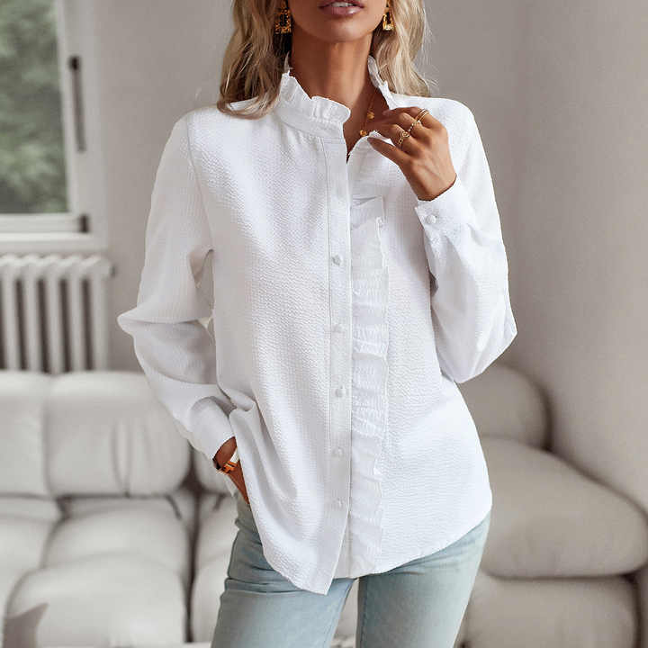 Anoukeen | Women's Casual Stretch Timeless Elegance & Ultimate Comfort Tops — White