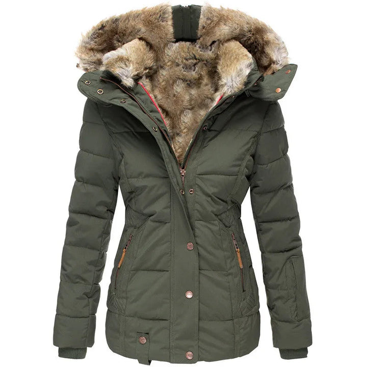 Ariella | Women's Water Resistant Fur Hood Parka – Fleece Lined Jacket — 1