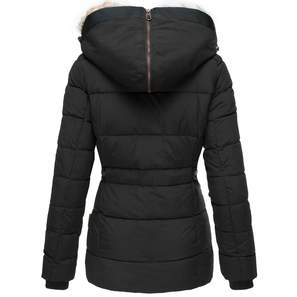 Ariella | Women's Water Resistant Fur Hood Parka – Fleece Lined Jacket — 2