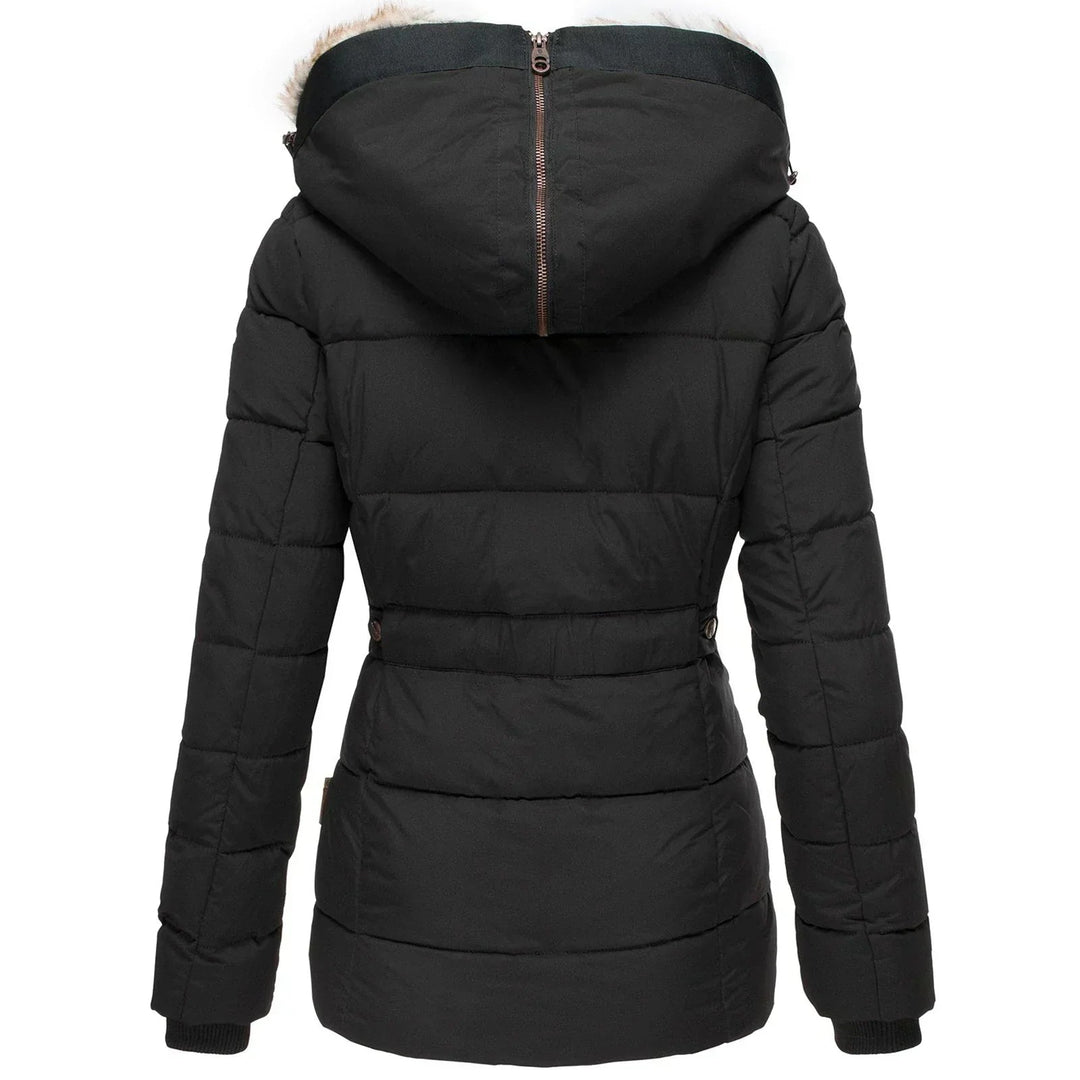 Ariella | Women's Water Resistant Fur Hood Parka – Fleece Lined Jacket — 2