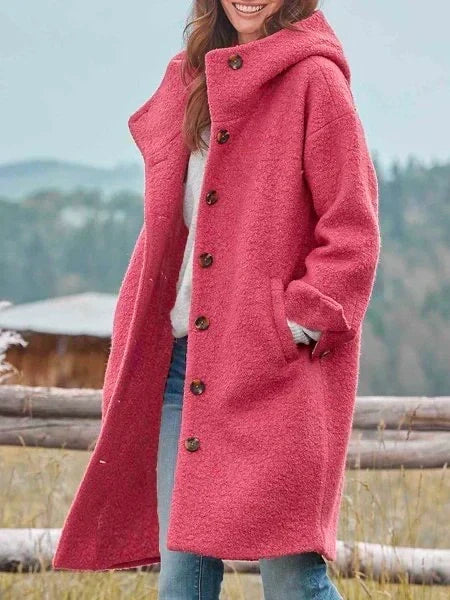 Avelnola | Women's Oversized Hooded Long Teddy Coat — 1