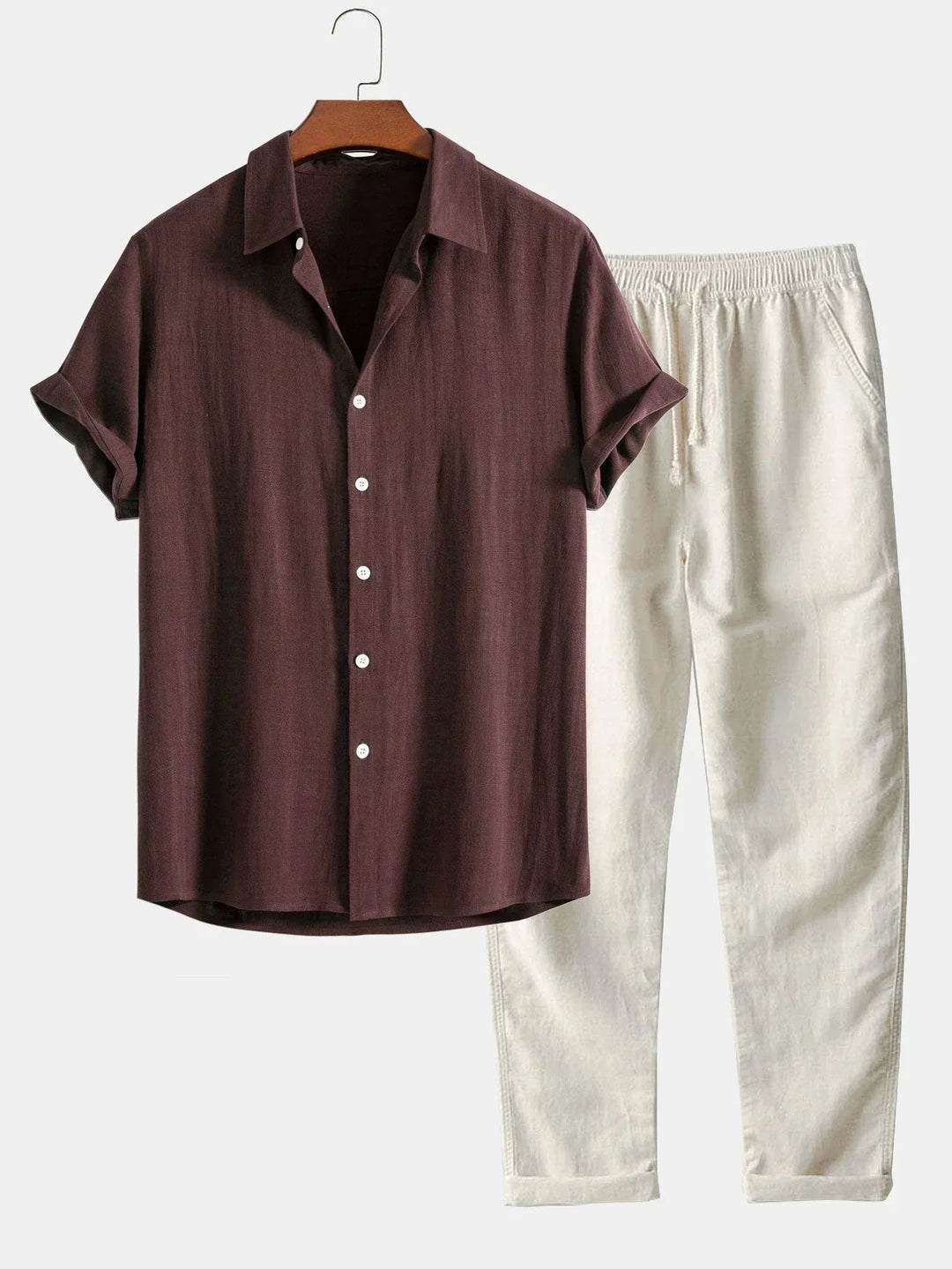 Bertrand | Men's Two-Piece Short Sleeve Matching Set — 2