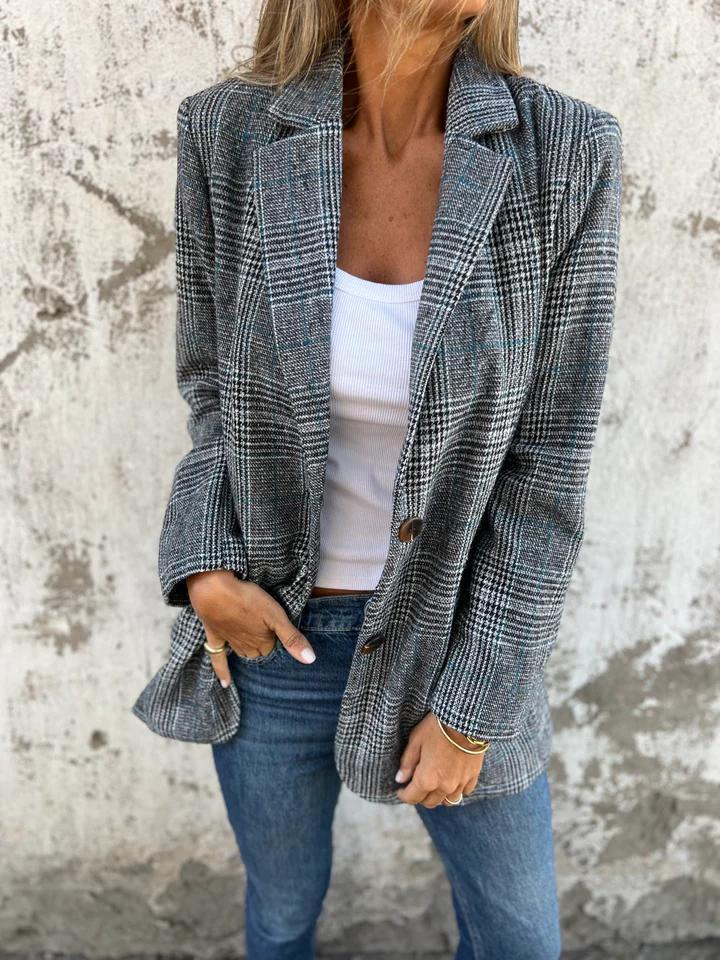 Bexleyessa | Women's Tailored Single-Button Elegant Blazer — 1