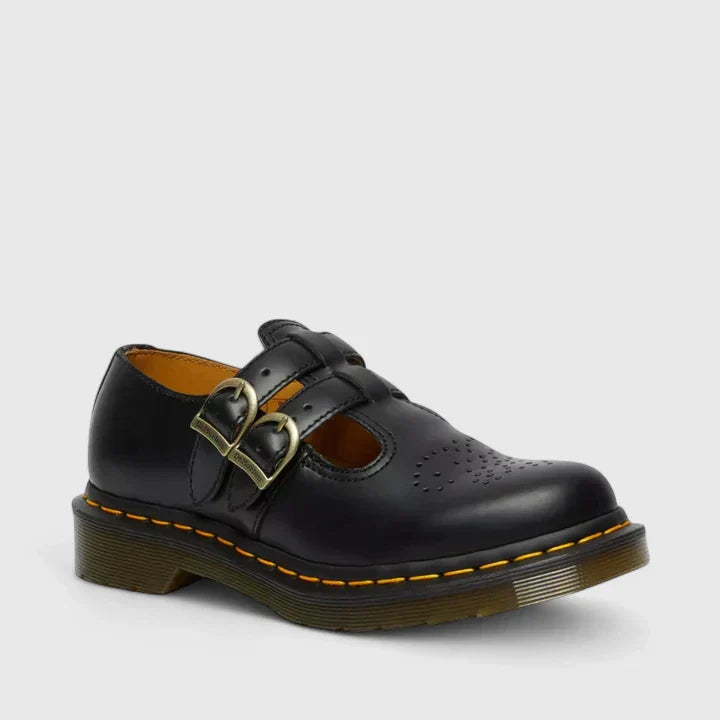 Bexleywen | Women's Double Buckle Leather Mary Jane Flats