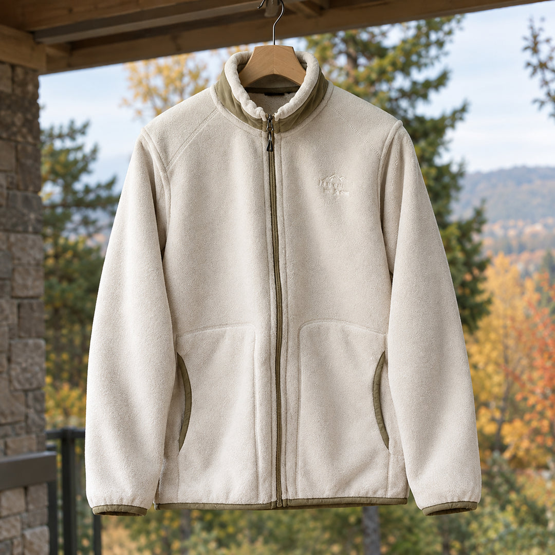 Brevora | Women's Fleece Jacket — Off White