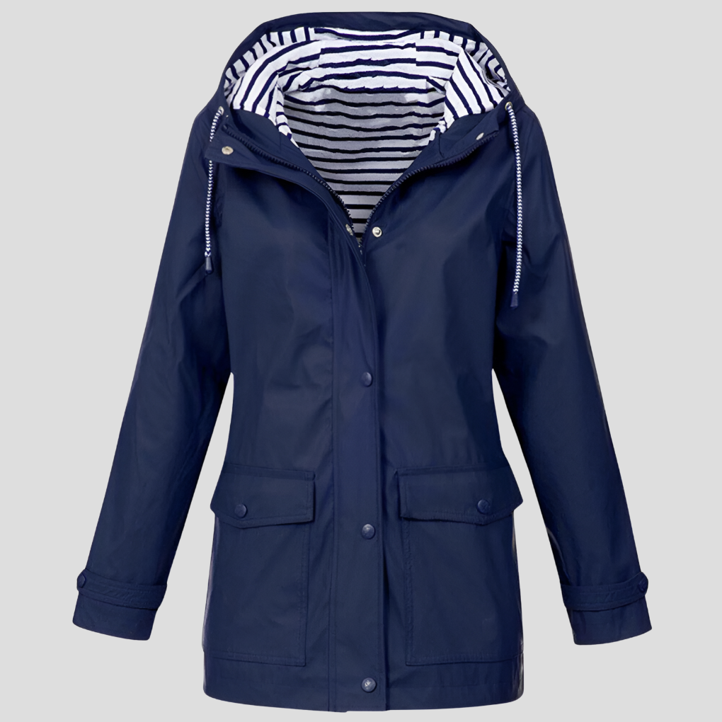 Brevstine | Women's Insulated Wind and Waterproof Jacket — Navy Blue