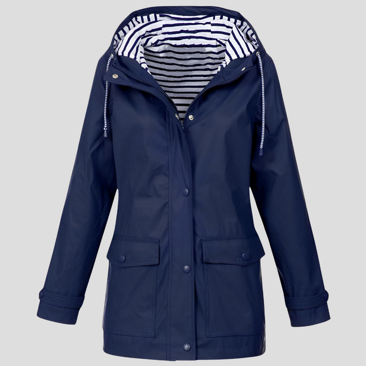 Brevstine | Women's Insulated Wind and Waterproof Jacket — Navy Blue