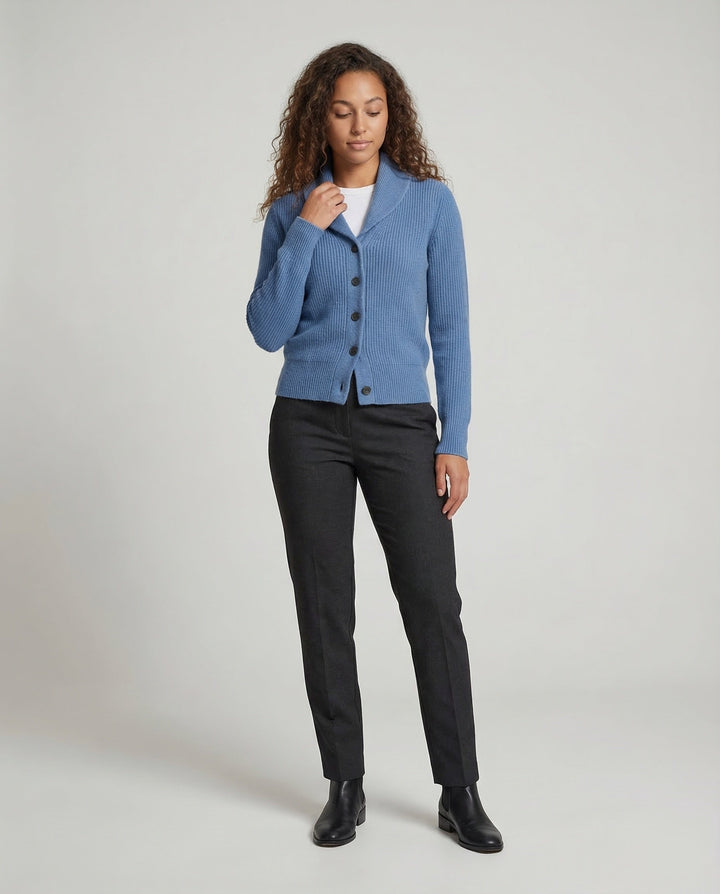 Caemora | Women's Cozy Shawl Collar Knit Cardigan — 2