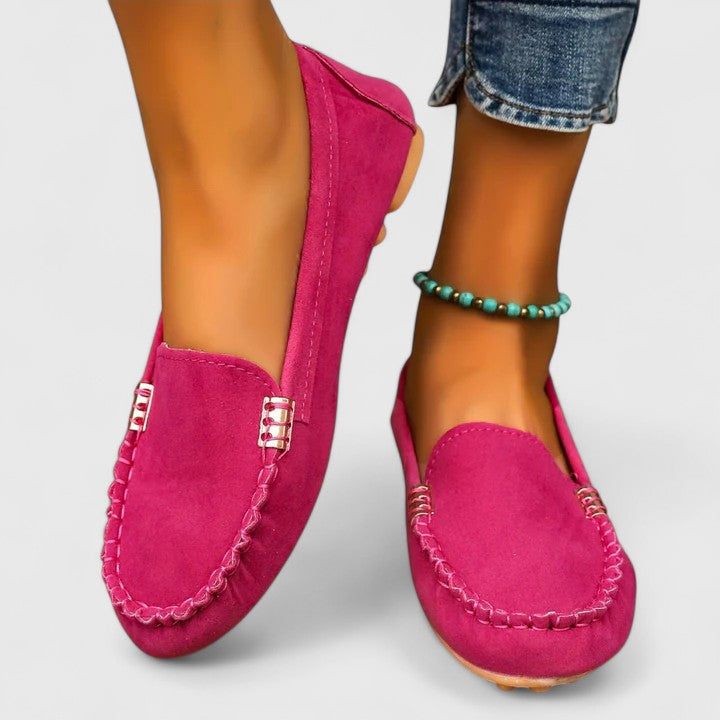 Caeoura | Women's Orthopedic Comfort Slip-On Orthopedic Loafer — Pink