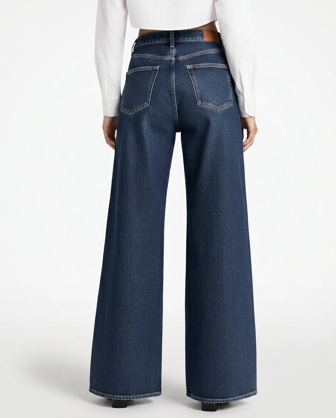 Caewen | Women's High-Waist Wide-Leg Jeans with High Waist — 2