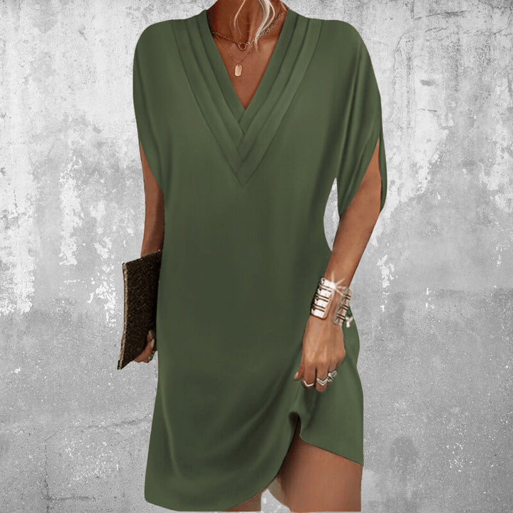 Caulella | Women's Wedding Guest Elegant V-Neck Wrap Mini Dress Dresses — 1