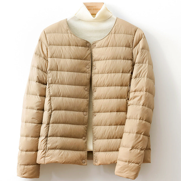 Ciraeen | Women's Puffer Jacket Button Front Lightweight Winter Outdoor