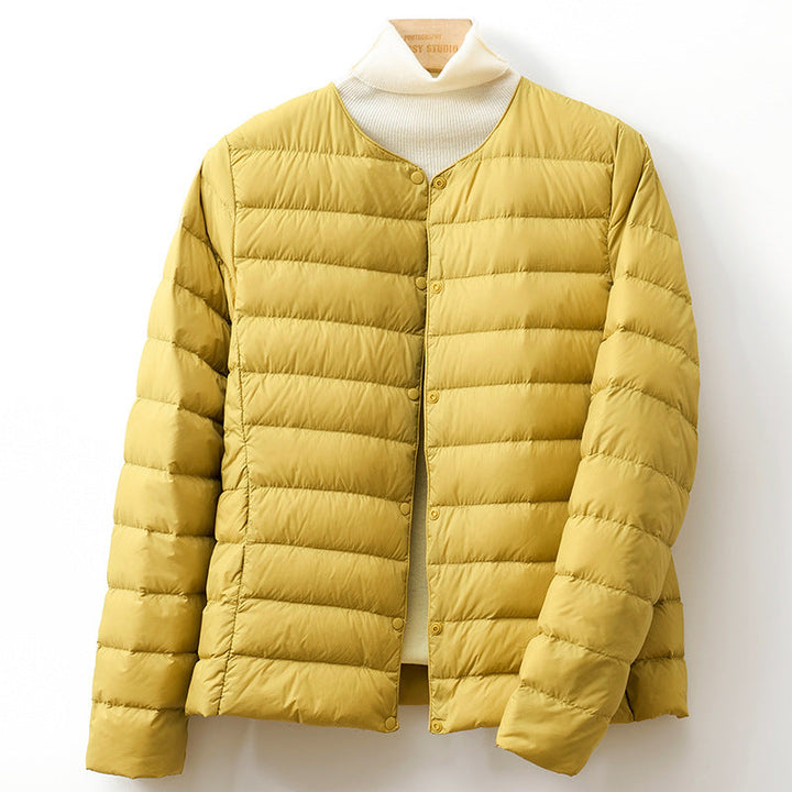 Ciraeen | Women's Puffer Jacket Button Front Lightweight Winter Outdoor