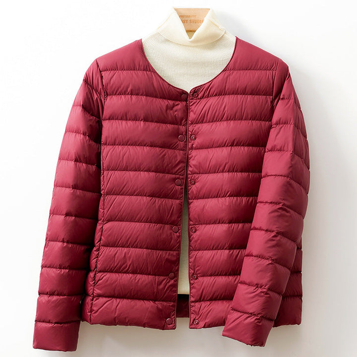 Ciraeen | Women's Puffer Jacket Button Front Lightweight Winter Outdoor