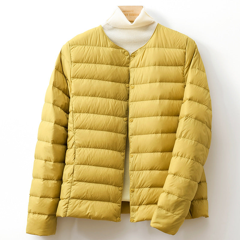 Ciraeen | Women's Puffer Jacket Button Front Lightweight Winter Outdoor