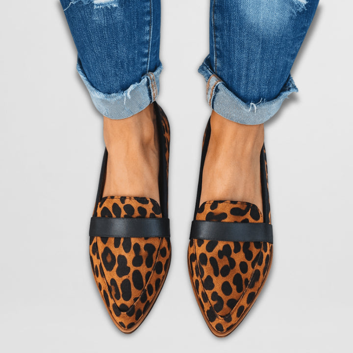 Claudia | Women's Orthopedic Comfort Orthopedic Cushioned Slip-On Loafers — Brown Orange