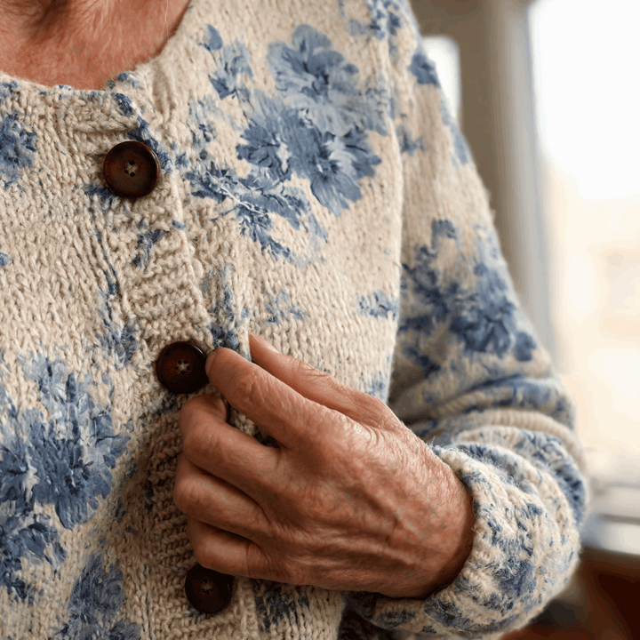 Clydessa | Women's Cozy Vintage Knit Cardigan Sweater — 2