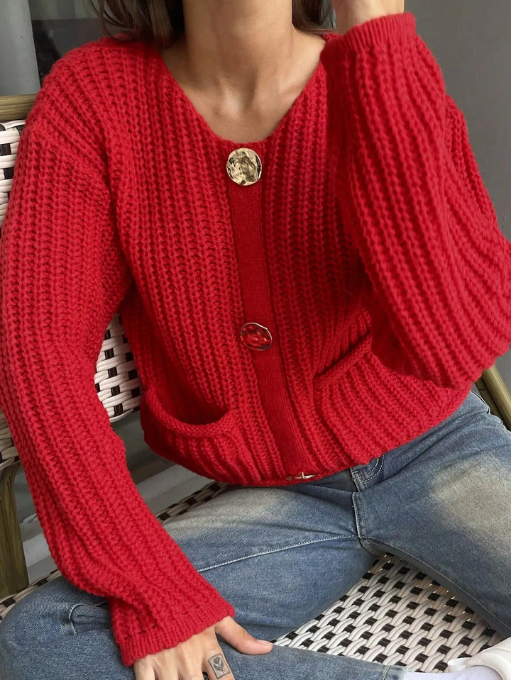 Clylia | Women's Cardigan Sweater Oversized Knit Everyday Wear