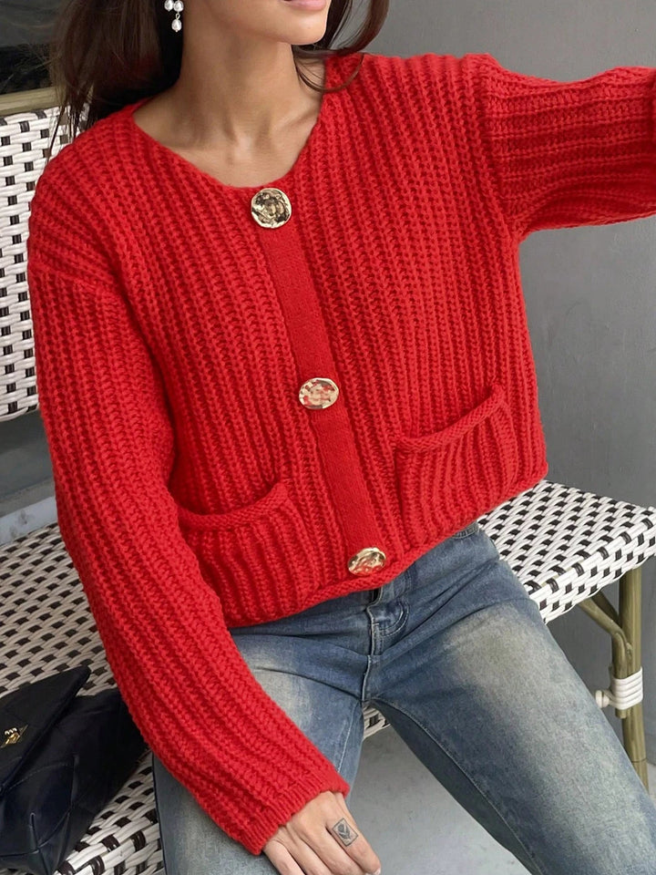 Clylia | Women's Cardigan Sweater Oversized Knit Everyday Wear