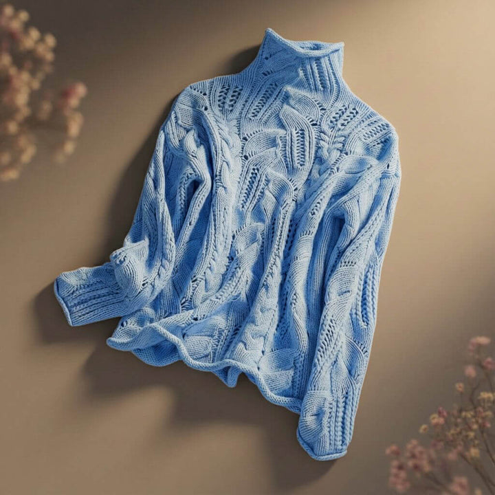 Coraphine | Women's Cozy Merino Knit Wool Blend Sweater — 1